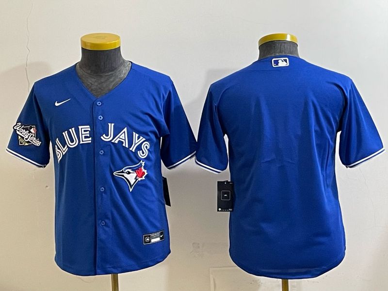 Youth 2025 Nike Toronto Blue Jays Blank blue Game MLB Jersey 02
